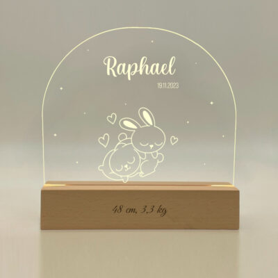 Lampe LED personnalisée Lapinoux