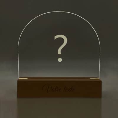 Image produit lampe 100% personnalisée vue de nuit